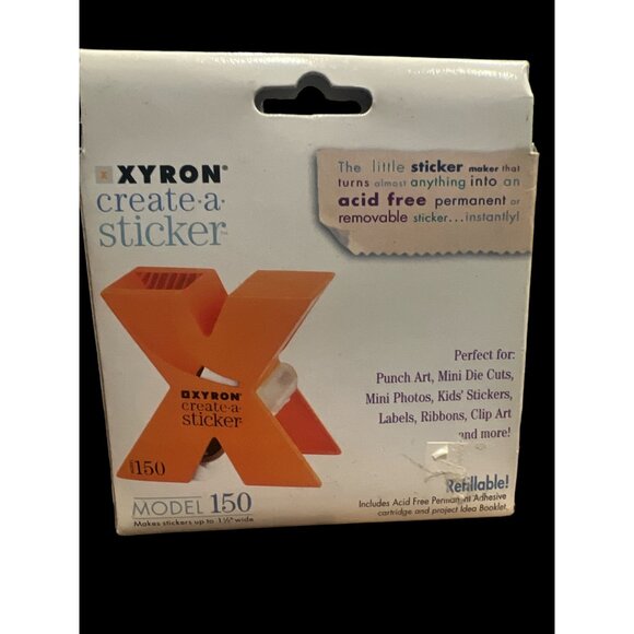 XYRON Model 150 Create A Sticker Brand New Sealed Refillable, Arts & Crafts - Picture 4 of 6